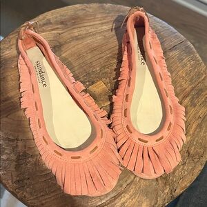 Sundance Coral Fringe Ballet Flats
